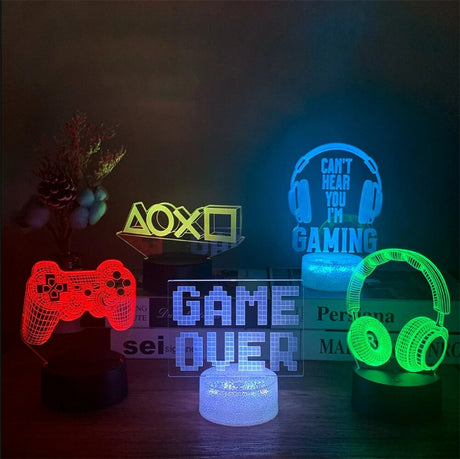 3D LED Lampe Gamer